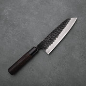 SANTOKU - V2 - Nashiji Tsuchime sorozat - 65HRC - Gesztenye- 165 mm