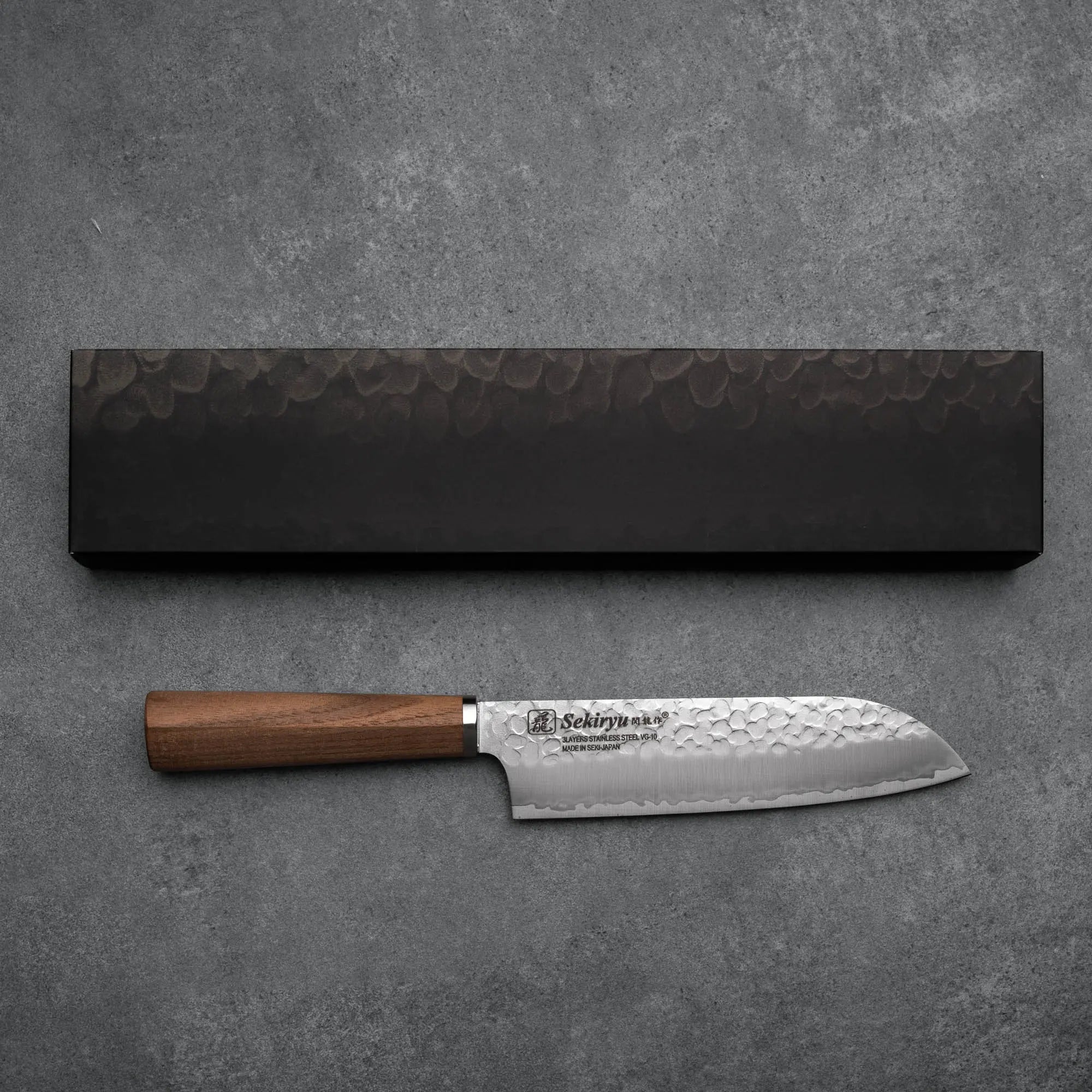 SANTOKU - VG-10 - 3 réteg - Dió - 165 mm