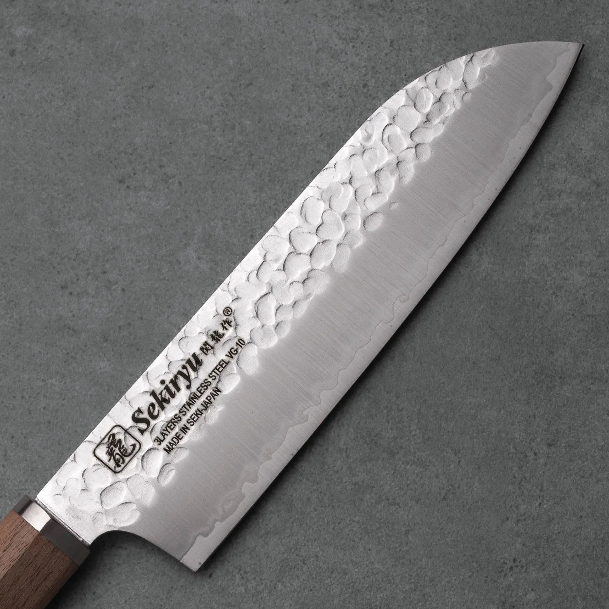 SANTOKU - VG-10 - 3 réteg - Dió - 165 mm