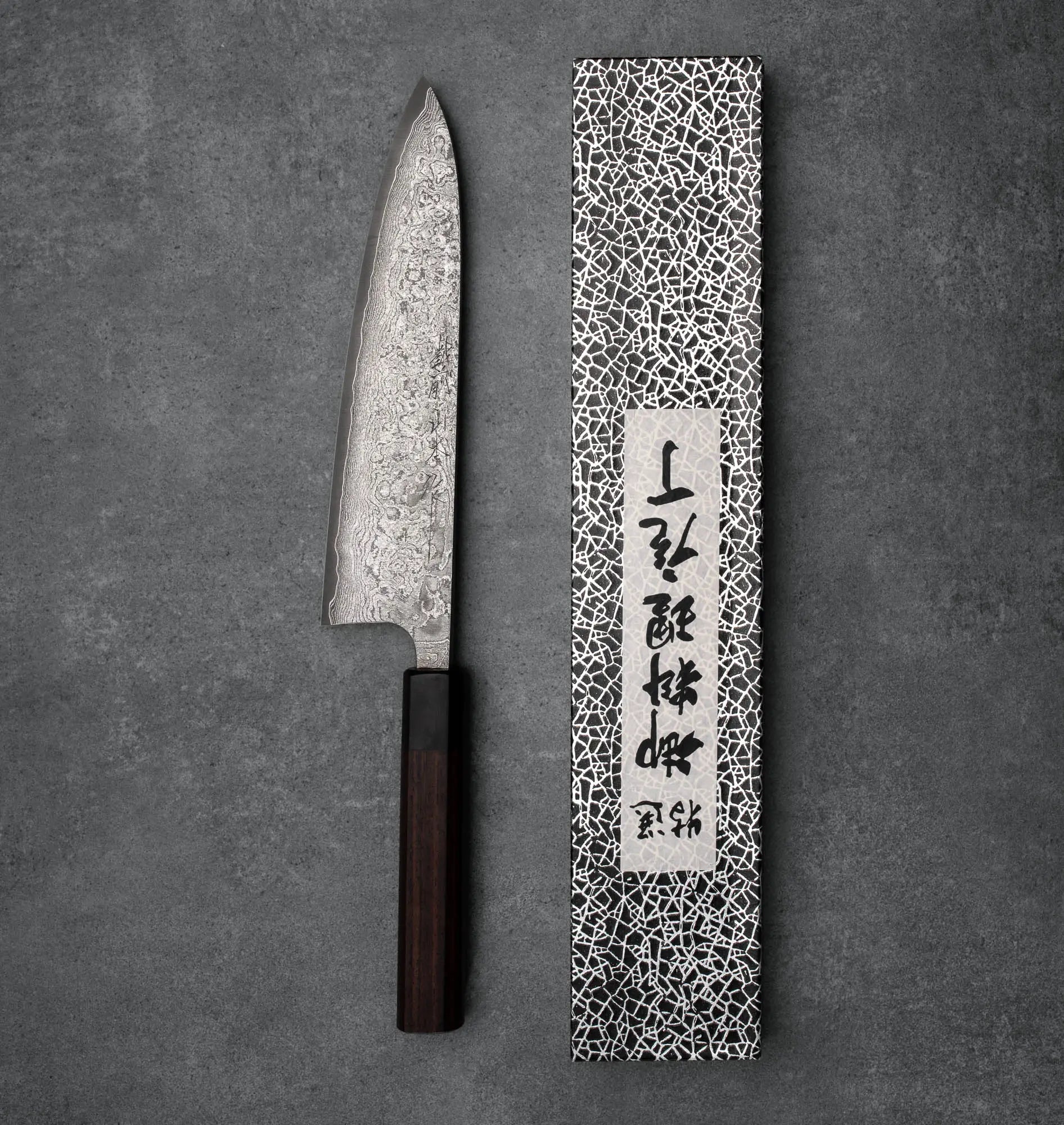 GYUTO - VG-10 - Damaszk - Rózsafa - 215 mm