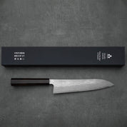 Nigara Gyuto VG-10 Damaszk Migaki Tsuchime Ébenfa 240mm