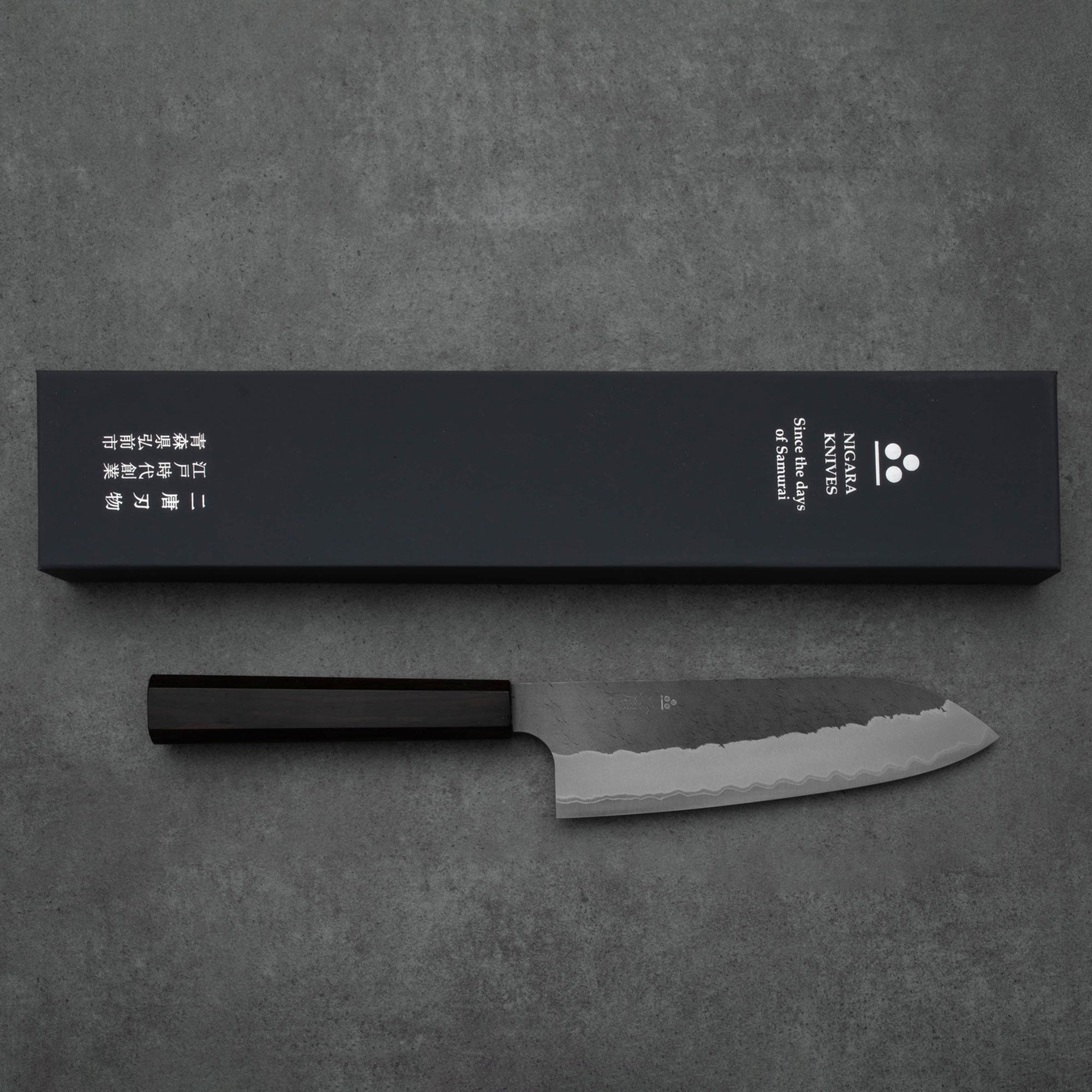 Nigara Santoku Aogami Super Tsuchime 180 mm