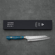 Nigara SG2 Migaki Tsuchime Kiritsuke Petty Blue Turquoise 150 mm