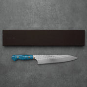 Yoshimi Kato SG2 Minamo Kiritsuke Gyuto Blue 210 mm