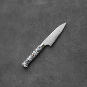 Takeshi Saji R2/SG2 Damascus Diamond finish Petty White Turquois 90 mm