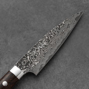 Takeshi Saji R2/SG2 Damascus Black finish Petty Iron Wood 150 mm