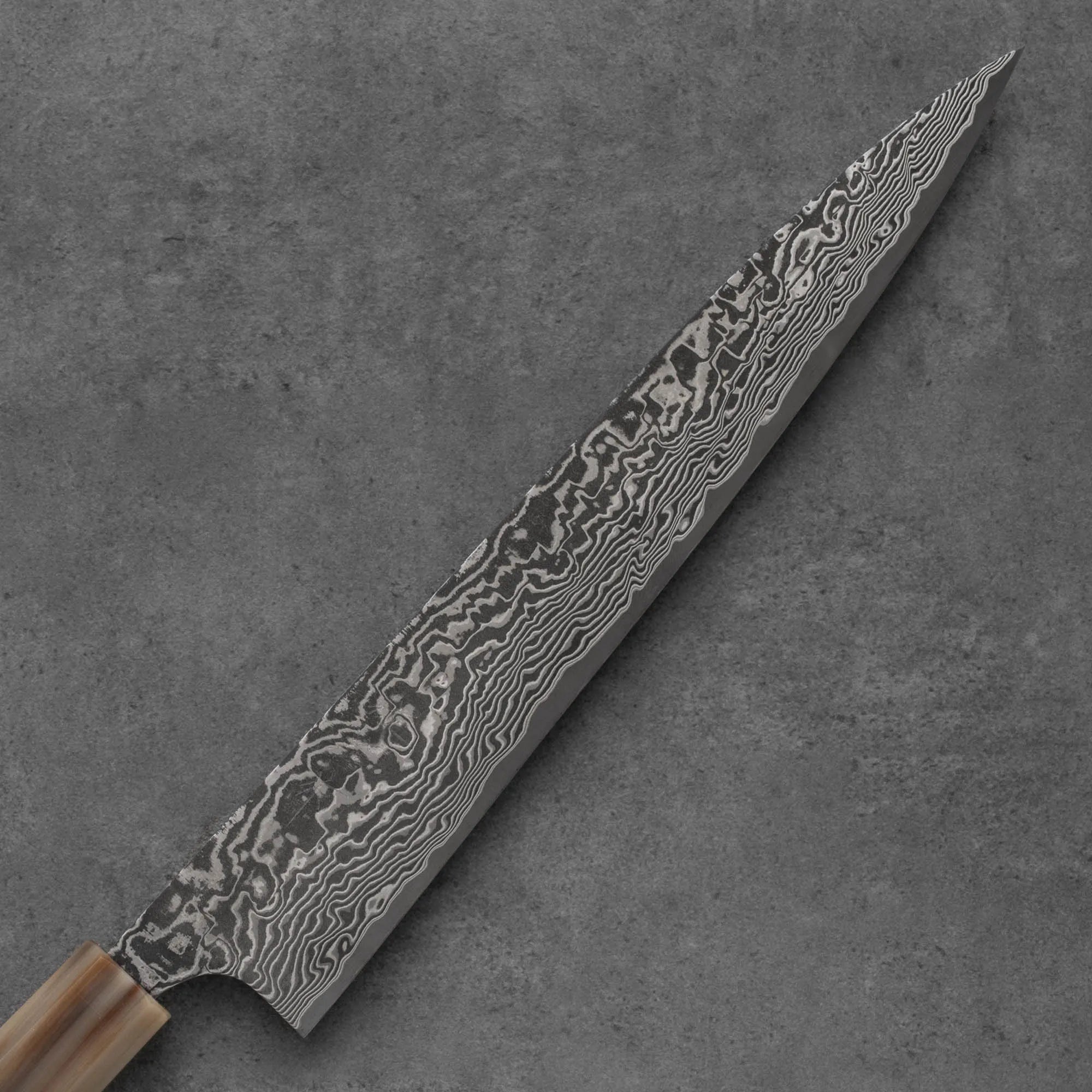 Takeshi Saji R2/SG2 Black finish Damascus Sujihiki 240 mm