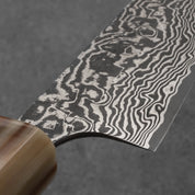 Takeshi Saji R2/SG2 Black finish Damascus Sujihiki 240 mm