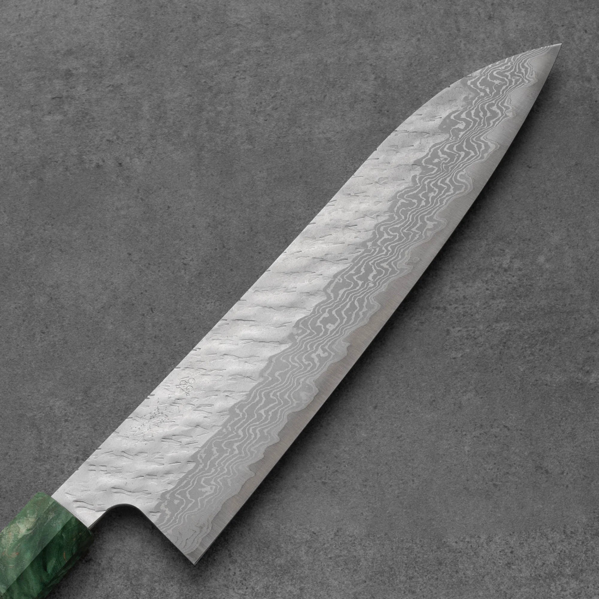 Nigara Gyuto VG-10 Migaki Tsuchime Stabilizált 240mm