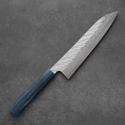 Nigara Gyuto VG-10 Migaki Tsuchime Stabilizált Kék 240mm