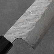 Nigara VG-10 Damascus Tsuchime Santoku Ebony 180 mm