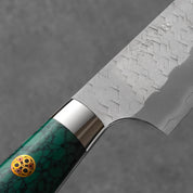 Nigara SG2 Migaki Tsuchime Petty Green Turquoise 150 mm