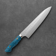 Yoshimi Kato SG2 Kaku-Tsuchime Gyuto Blue 210 mm