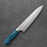 Yoshimi Kato SG2 Kaku-Tsuchime Gyuto Blue 210 mm