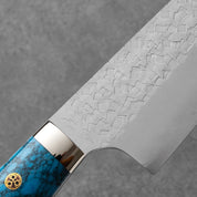 Yoshimi Kato SG2 Kaku-Tsuchime Gyuto Blue 210 mm