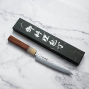 HATSUKOKORO - Hayabusa - VG10 -  Damascus Tsuchime - PETTY - 150 mm