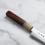 HATSUKOKORO - Hayabusa - VG10 -  Damascus Tsuchime - PETTY - 150 mm