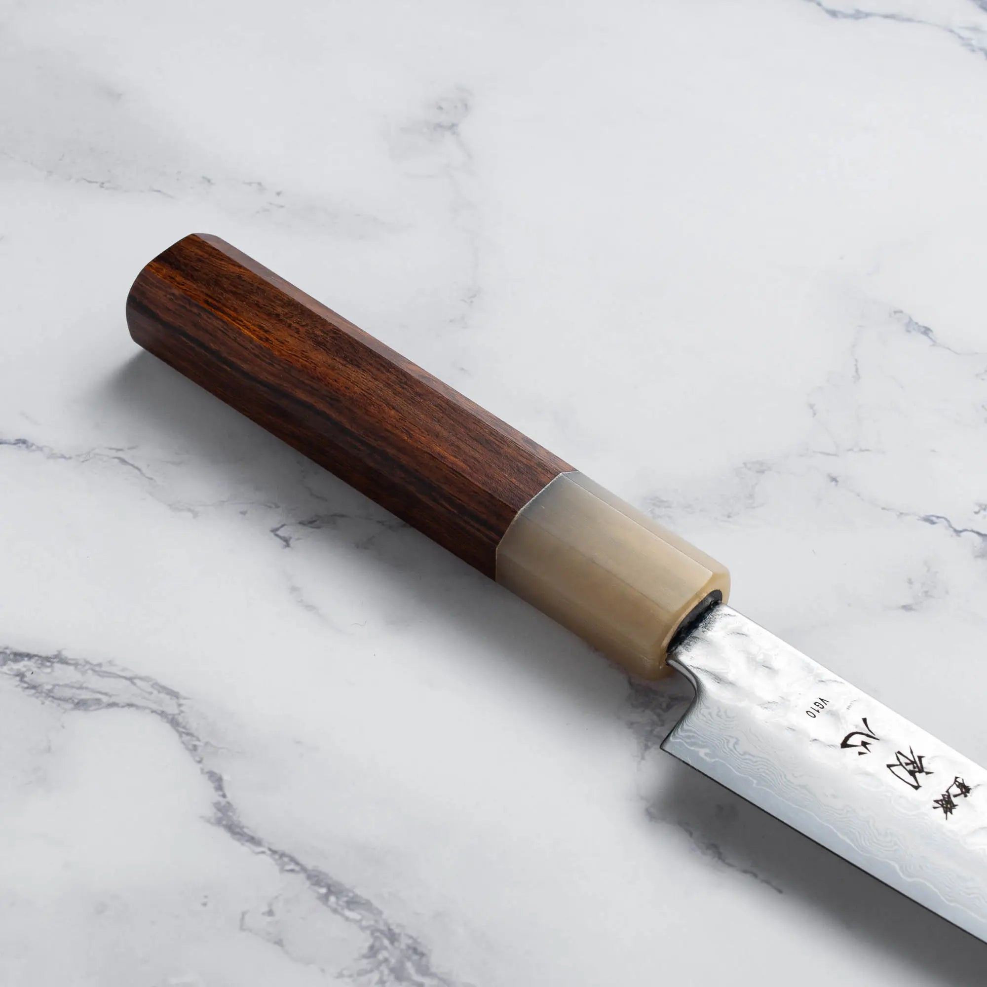 HATSUKOKORO - Hayabusa - VG10 -  Damascus Tsuchime - PETTY - 150 mm