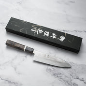 HATSUKOKORO - Ginsou Ginsan - Nickel Damascus - SANTOKU - 180mm