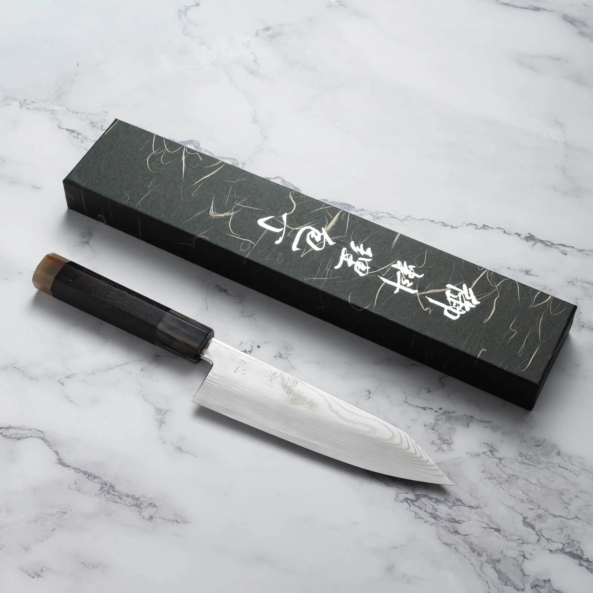 HATSUKOKORO - Ginsou Ginsan- Nickel Damascus - BUNKA - 180 mm