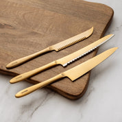 Sajt kés - 24 karátos arany bevonat - "pomme" sorozat - Shizu Hamono