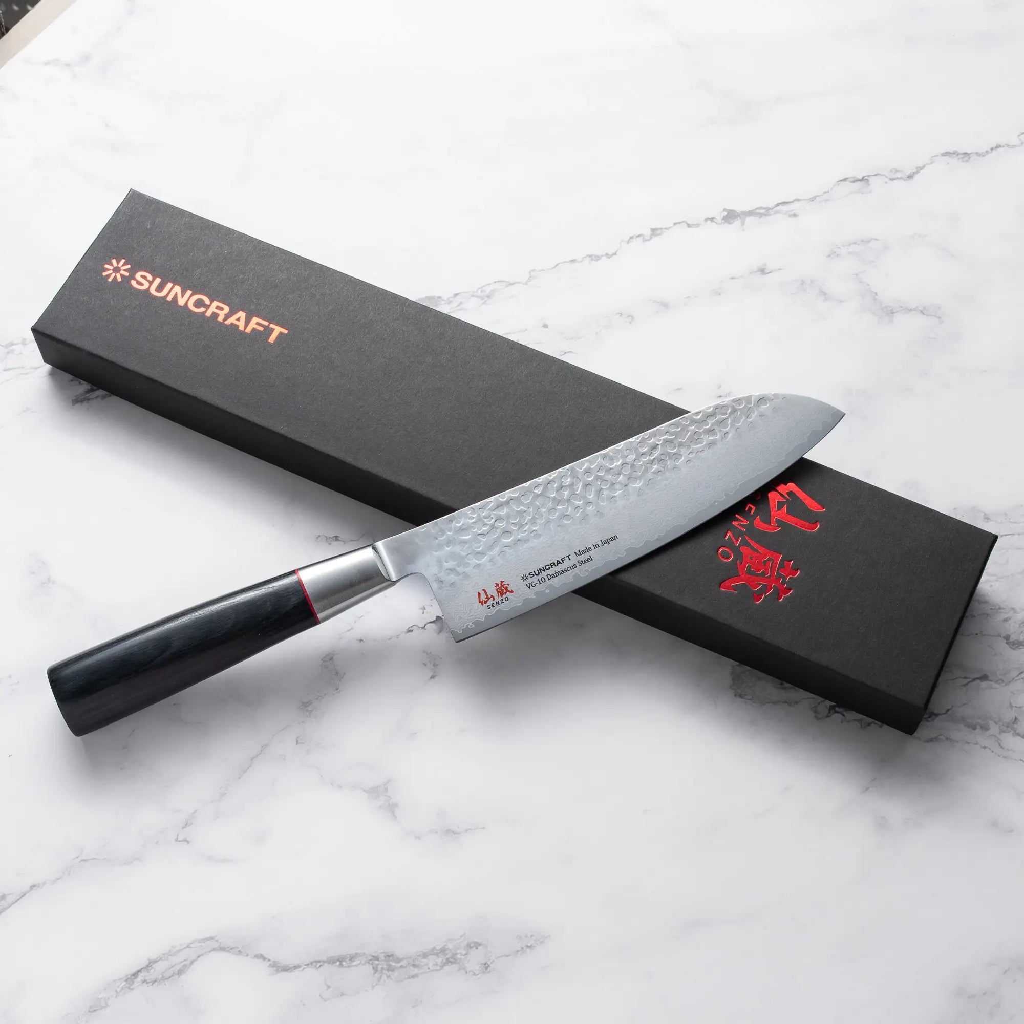 Suncraft SENZO Classic - VG10 Damaszkusz - Santoku 165mm