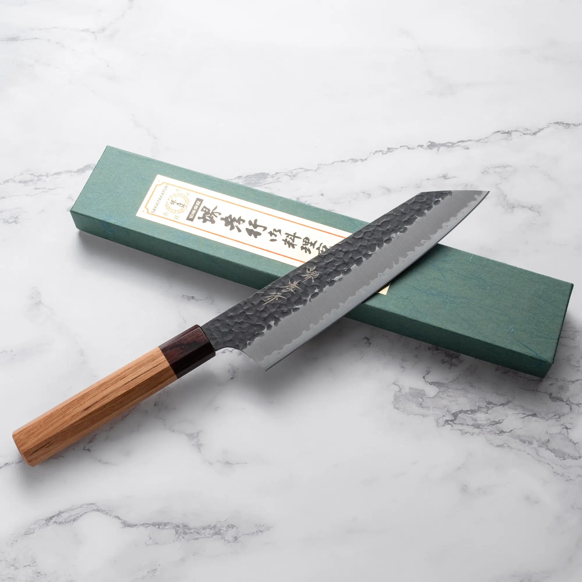 Sakai Takayuki - Aogami Super - Kalapált - KENGATA GYUTO - 210mm