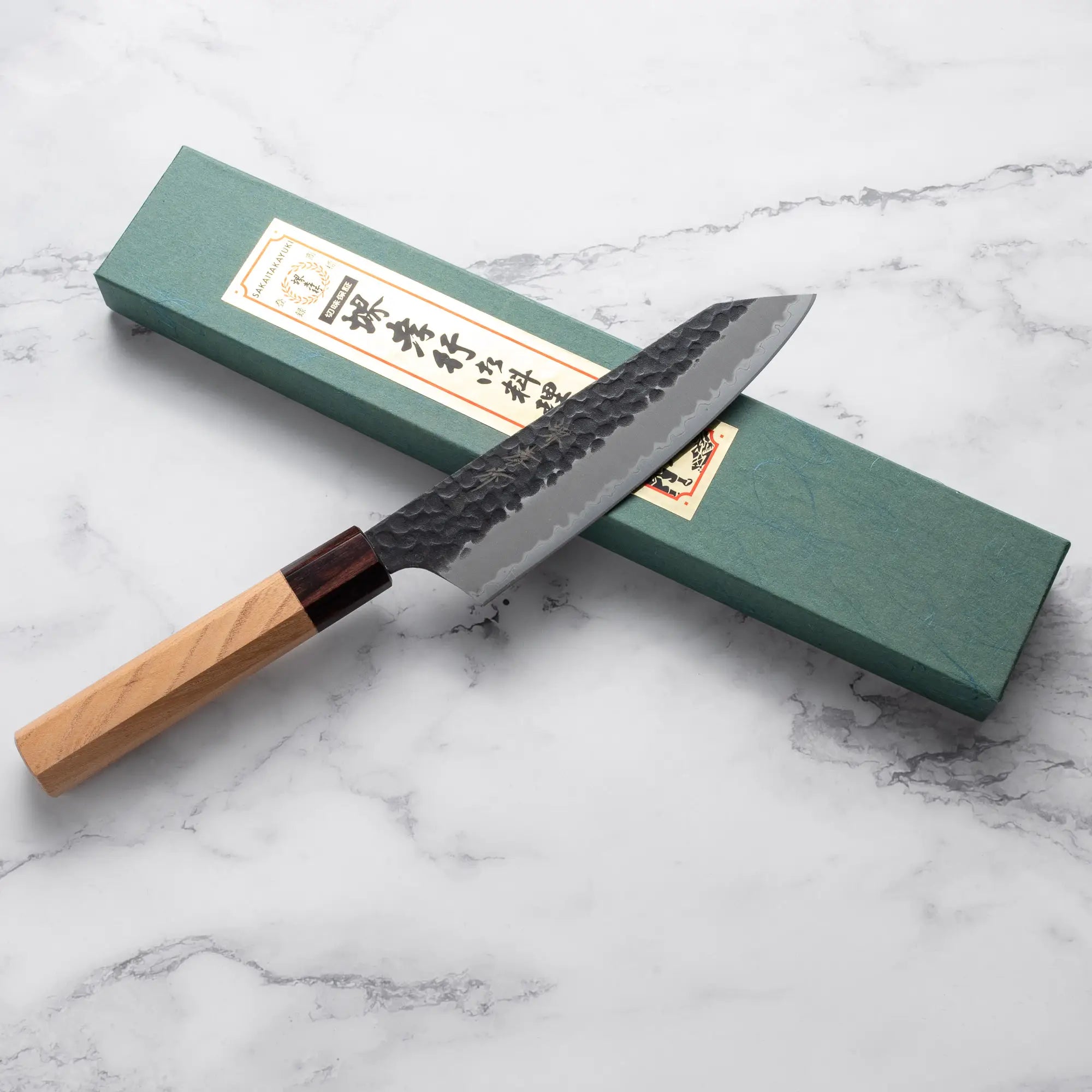 Sakai Takayuki - Aogami Super - Kalapált - KENGATA SANTOKU - 165mm