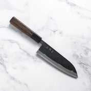 HATSUKOKORO "Kurouchi" Santoku - Blue #2 - 170mm
