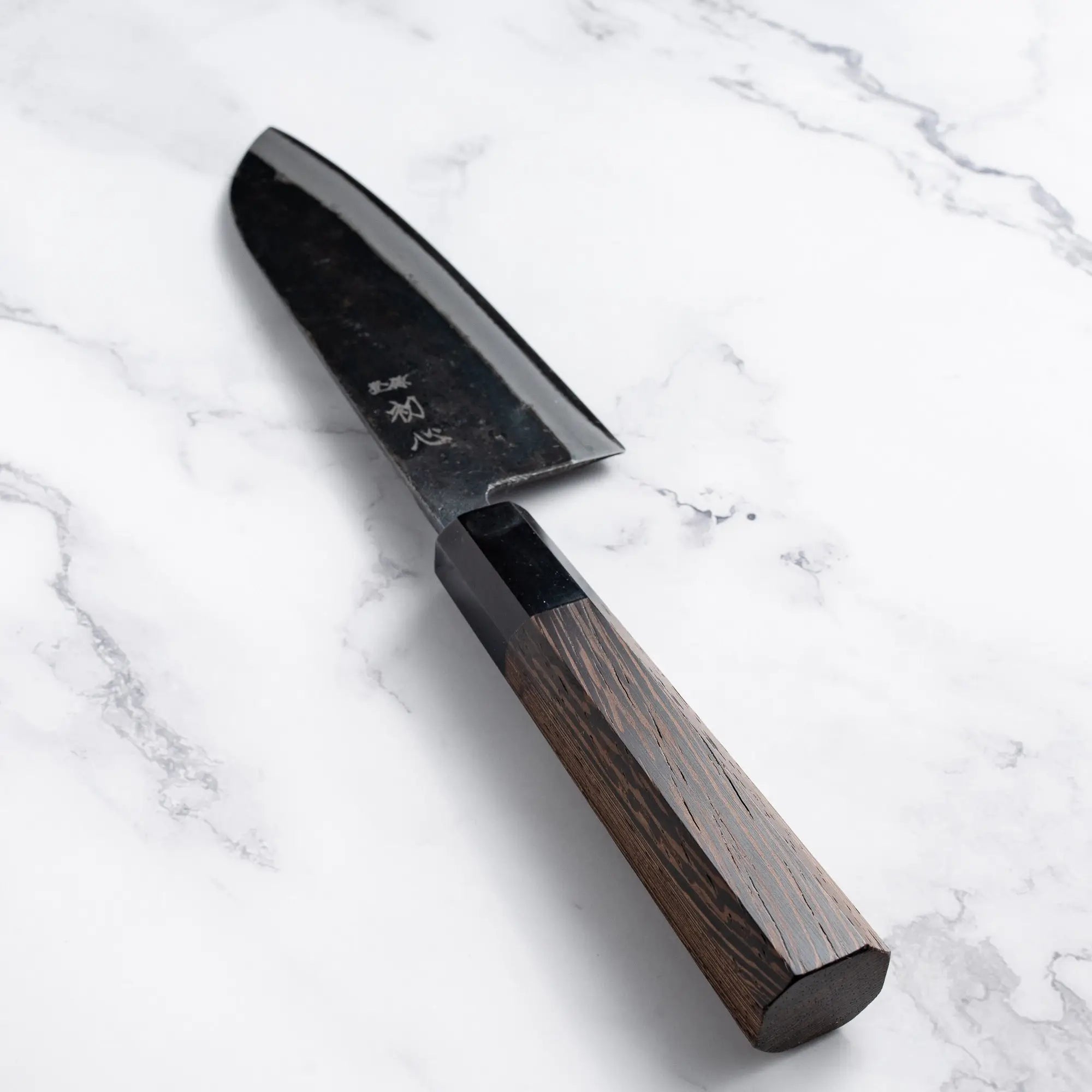 HATSUKOKORO "Kurouchi" Santoku - Blue #2 - 170mm