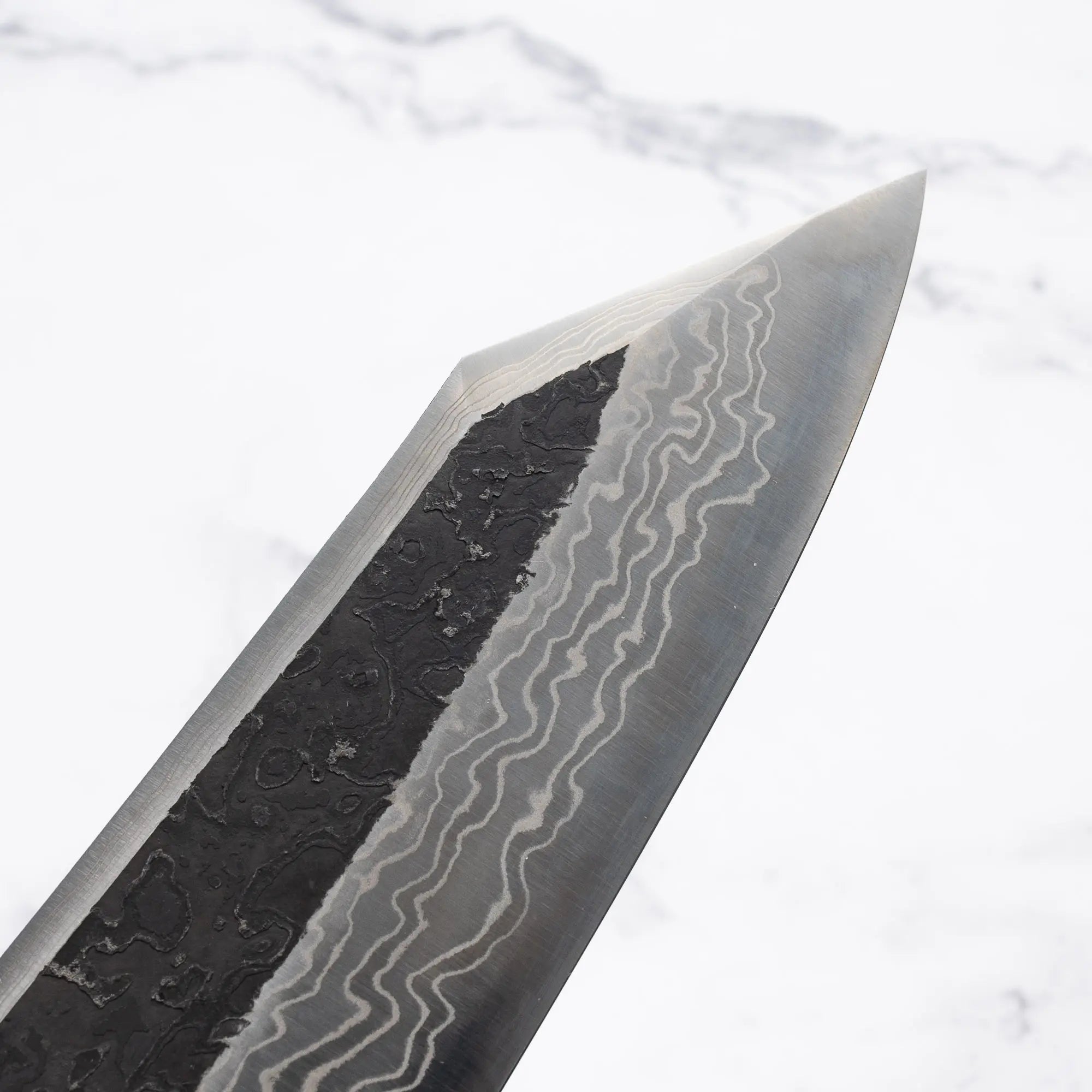 HATSUKOKORO - Yorokobi SP Blast - Kurouchi Damscus - SLD - KIRITSUKE GYUTO - 210 mm