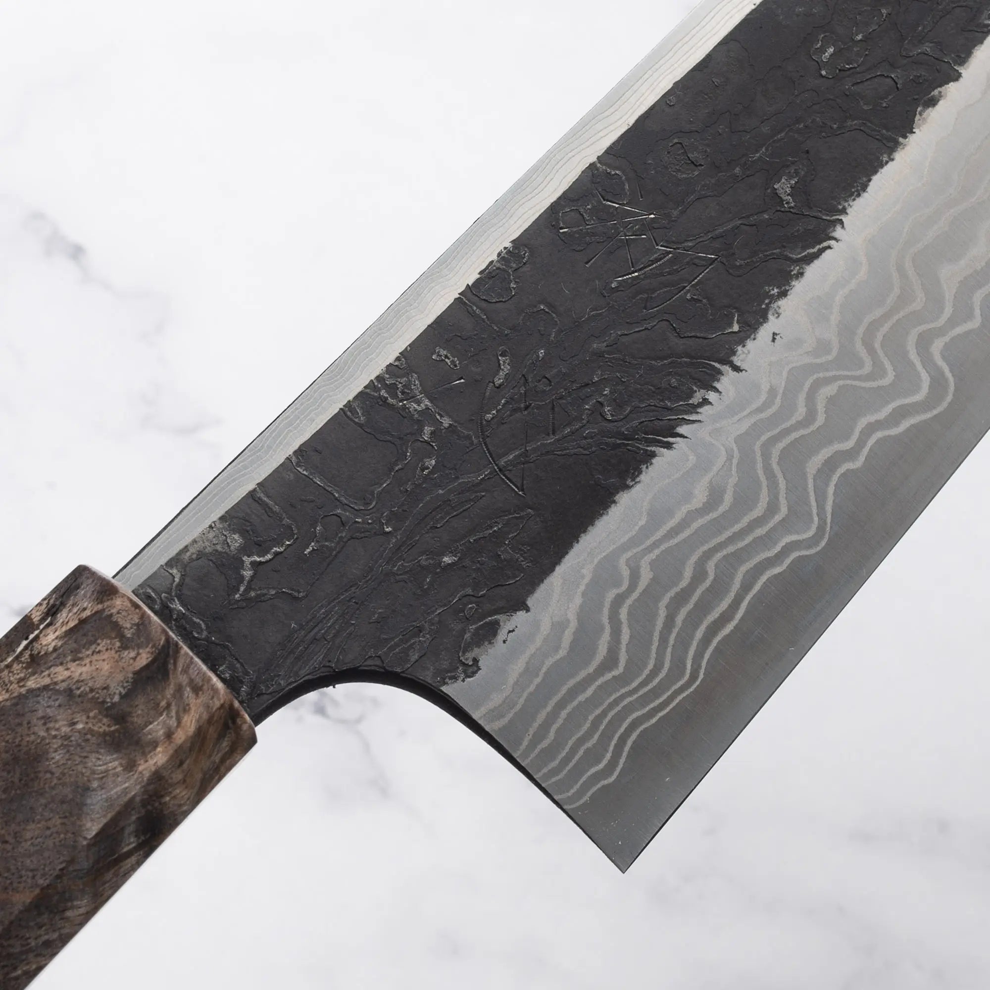 HATSUKOKORO - Yorokobi SP Blast - Kurouchi Damscus - SLD - KIRITSUKE GYUTO - 210 mm