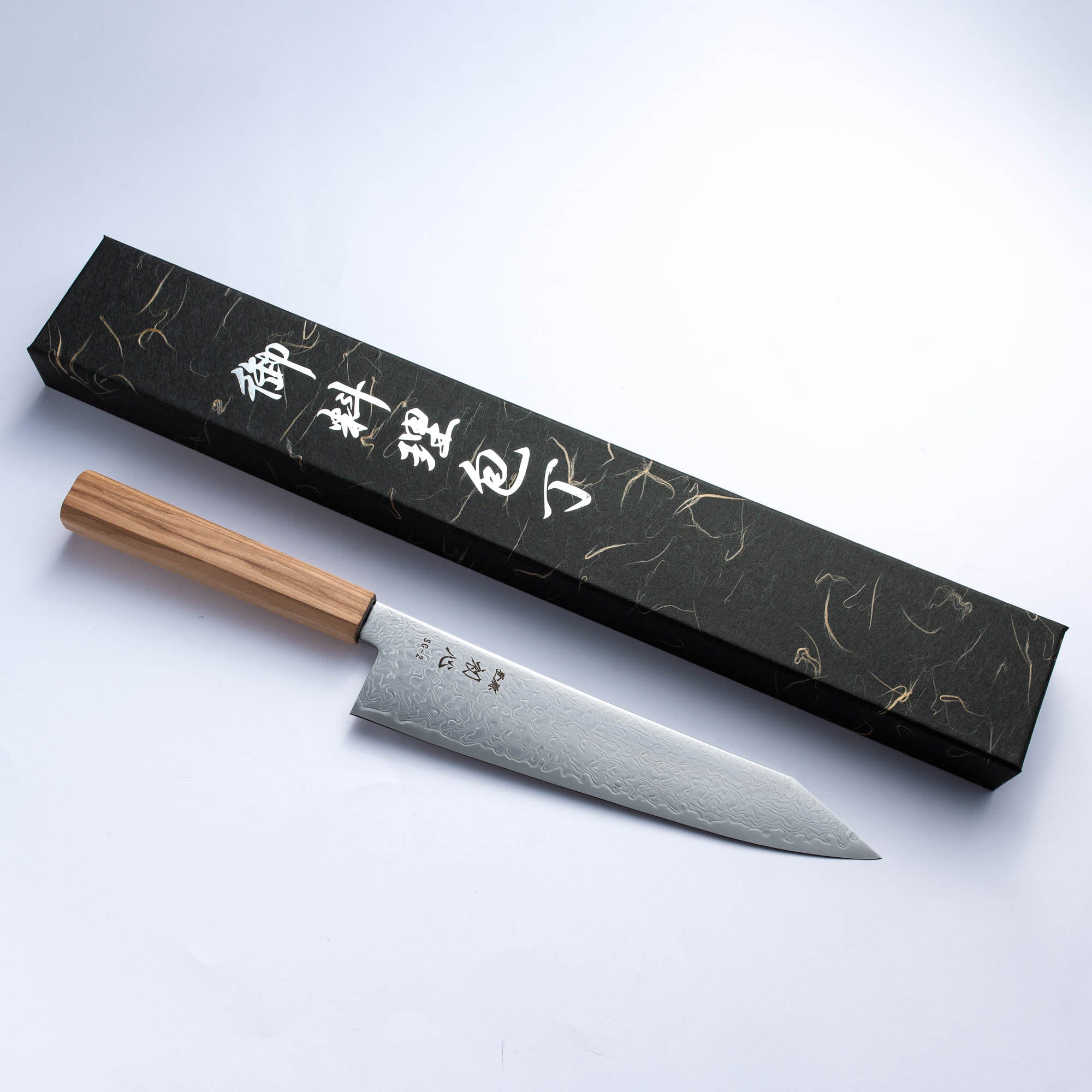 HATSUKOKORO - Ryuhyo - Damascus Migaki - SG2 - Kiritsuke Gyuto 210mm