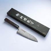 HATSUKOKORO - Hikari Damascus Kurozume - SLD - SANTOKU - 170mm