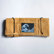 Késtartó táska - Viaszos vászon - 5 szín - Fuji/The Great Wave