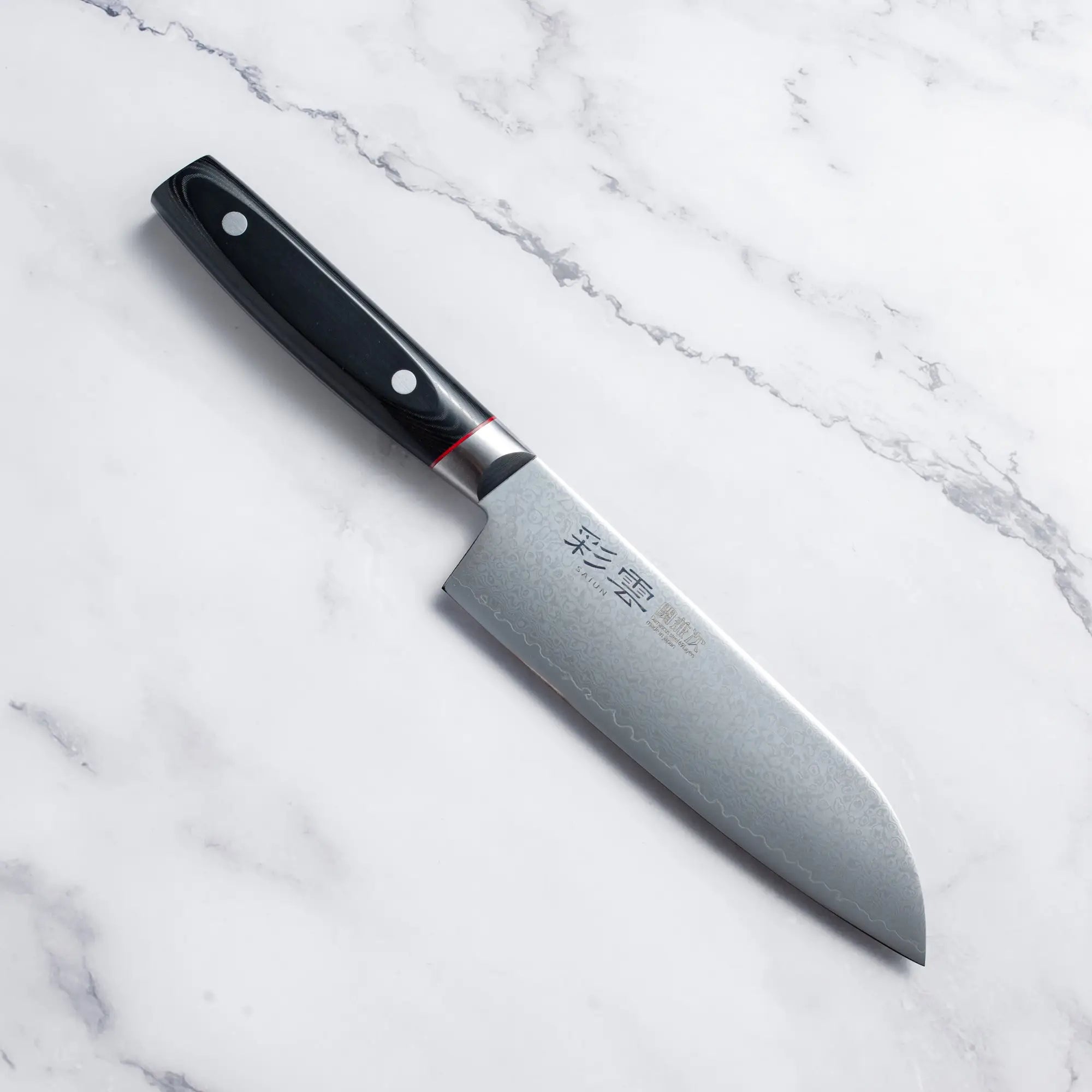 Seki Kanetsugu Saiun VG-10 Damascus SANTOKU - 170 mm