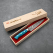 PETTY - Fekete (Nikkel) Damaszk - Kék Türkiz - SG2 - 150mm