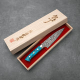 PETTY - Fekete (Nikkel) Damaszk - Kék Türkiz - SG2 - 130mm