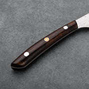 STEAK KÉS - Gyémánt Damaszk - Micarta / Vasfa markolat - SG2 - 130mm