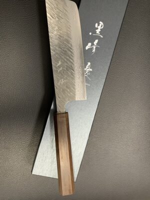 Yu Kurosaki Fujin VG10 kalapált Nakiri  japán kés 165 mm