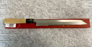 JIKKO Sashimi Kiritsuke 240 mm Ginsan Rozsdamentes acél Sushi Sashimi Japán kés