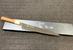 Yu Kurosaki R2 (SG2) Kalapácsolt SENKO-EI sorozat Japán szeletelő kés (Sujihiki) 240 mm