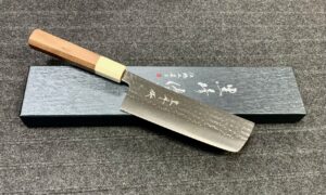 Yu Kurosaki R2/SG2) kalapált SENKO-EI WA Japán Nakiri kés, 165 mm